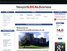Tablet Screenshot of newportlocalbusiness.co.uk